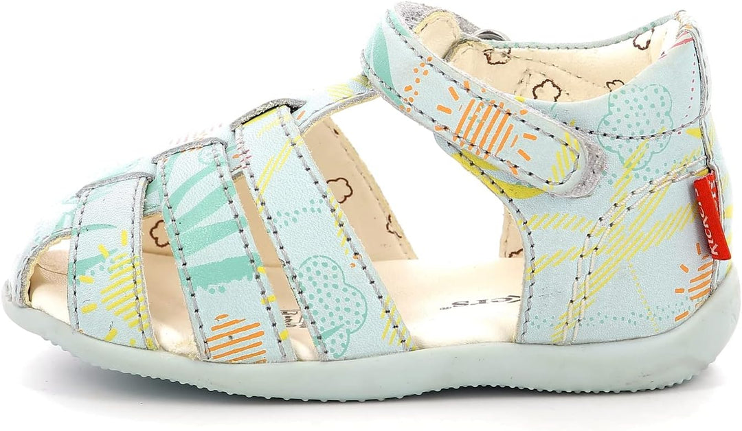 Kickers Unisex Baby Bigflo-2 Sandale 21 EU Hellblau Sunshine, 21 EU Hellblau Sunshine