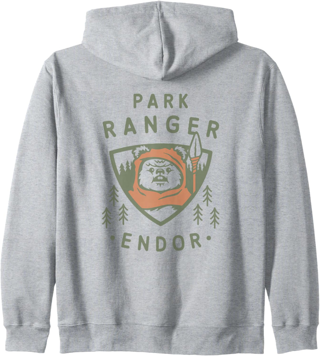 Star Wars Ewok Park Ranger Endor Forest Front & Back Kapuzenjacke