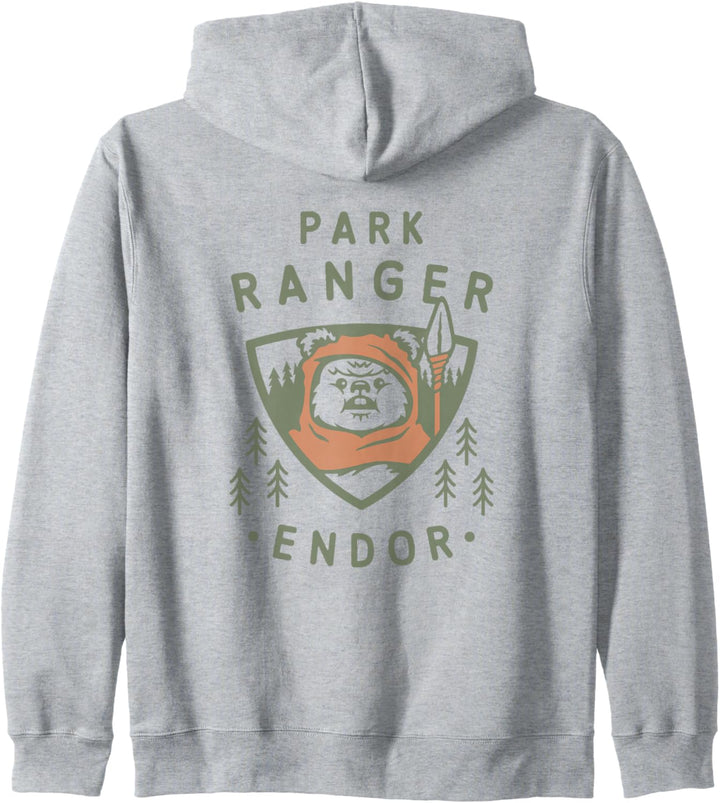 Star Wars Ewok Park Ranger Endor Forest Front & Back Kapuzenjacke