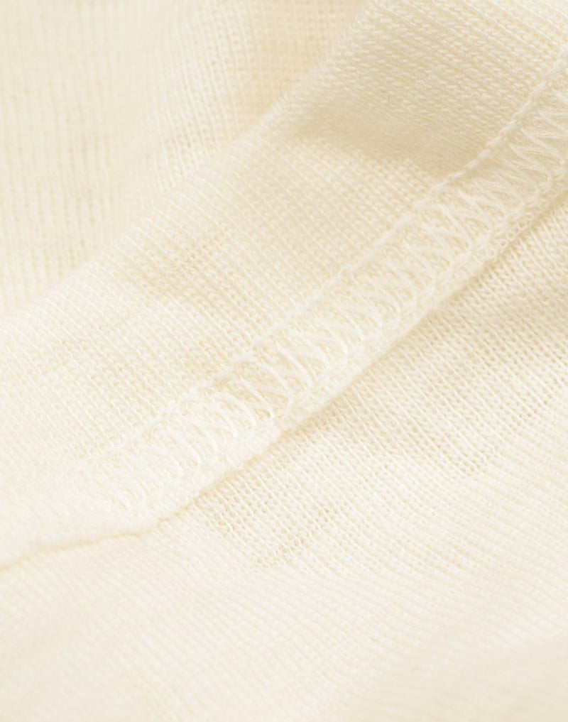 Dilling Merino Langarmshirt für Damen - Extra Feine Unterwäsche aus 100% Bio Merinowolle, Natur