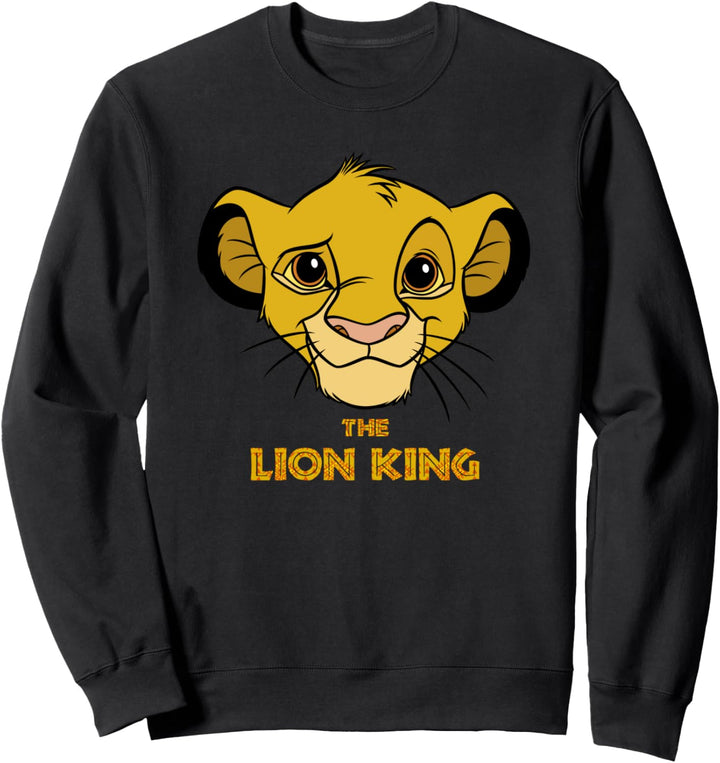Disney Lion King Young Simba Face Sweatshirt