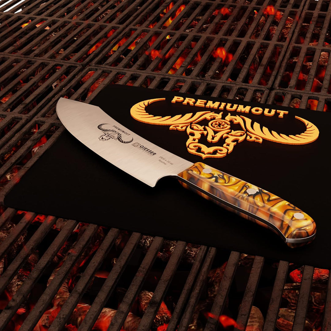 GIESSER seit 1776 - Made in Germany - Kochmesser 20 cm Spicy Orange, PremiumCut Chefs No 1, Küchenme