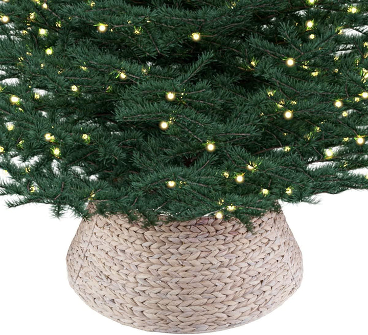 Meisterhome Model 2 Weihnachtsbaum Kragen/Weihnachtsbaum Rock aus Wasserhyazinthe in Natur Farbe - Ø