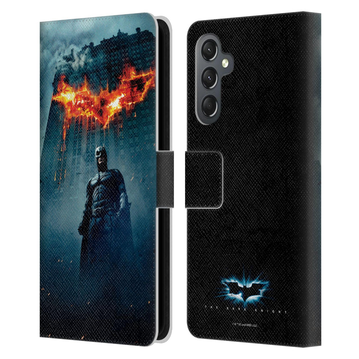 Head Case Designs Offizielle The Dark Knight Batman-Plakat Wichtige Kunst Leder-Wallet-Hülle Kompati