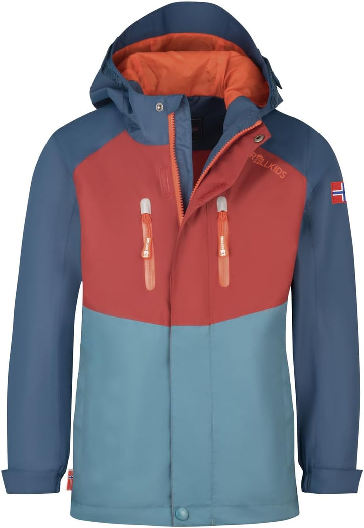 Trollkids Kids Bryggen 3in1 Jacket 92 Carmin Red, 92 Carmin Red