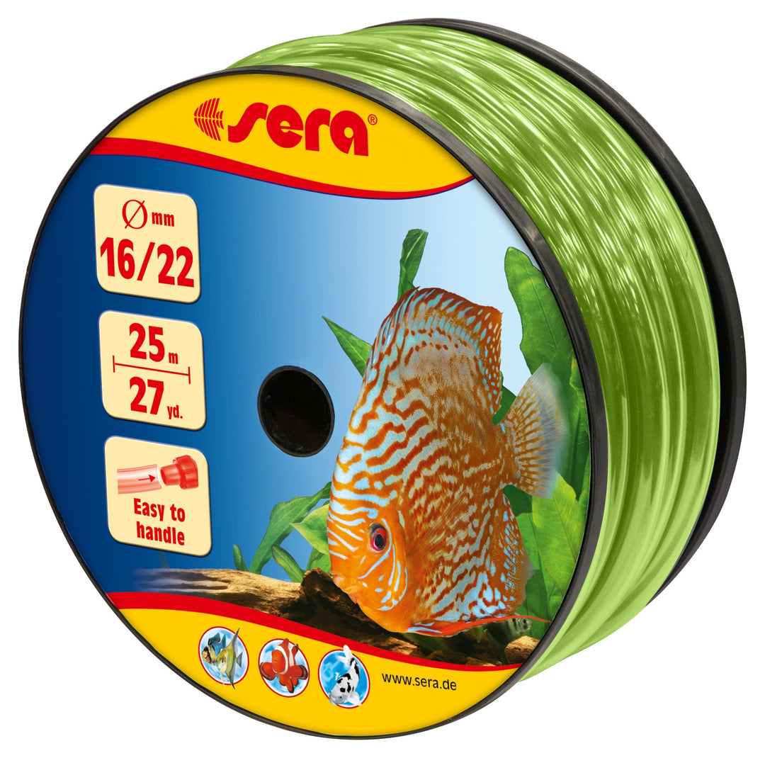 sera 32138 16/22 Schlauch grün 25 m - Schauch fürs Aquarium - Flexible Schläuche in verschiedenen Du