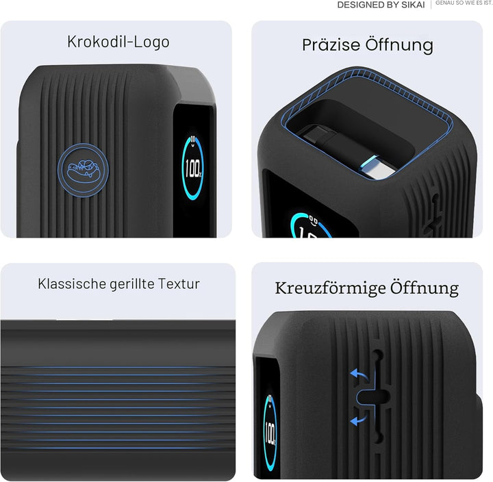 Silikonhülle für Anker Laptop Powerbank 165W(25000mAh) mit 1/4 Zoll Mutterloch,TF/SIM Karte,Kartenst
