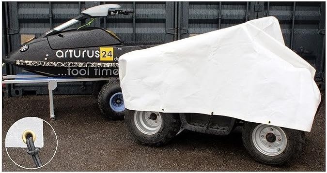Gewebeplane 5 x 6 m weiss 280g/m² Typ 440506, 5 x 6 m