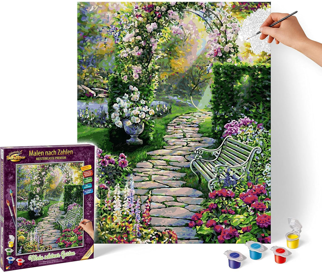 Schipper 609130804 Malen nach Zahlen - Mein schöner Garten - Bilder malen für Erwachsene, inklusive