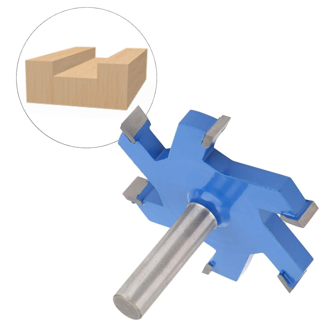 Flächenhobelung Router Bits 12mm Schaft CNC Spoilboard Surface Fräser 6 Zähne T-förmiger Schlitzfräs