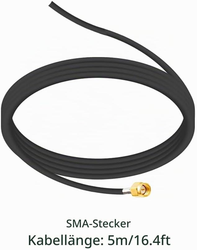 Vecys DAB DAB+ FM/AM GPS Autoantenne Haifischflosse Autoradio Antennensignalverstärker SMA zu SMB zu