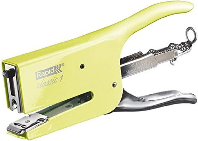 Rapid 5000494 Heftzange K1 (Metall, Heftleistung 50 Blatt, Heftklammerntyp 24) hellgelb mellow yello