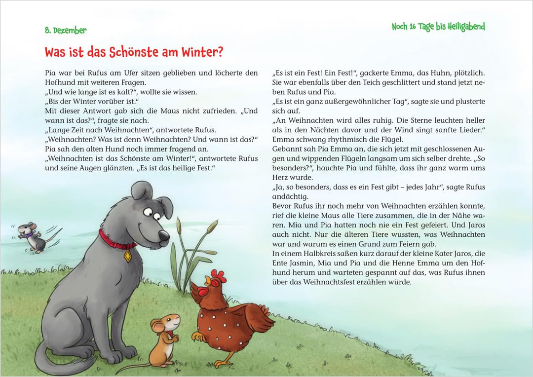 Ein Weihnachtsfest für Mia und Pia: Ein Adventskalender zum Vorlesen und Gestalten eines Fensterbild
