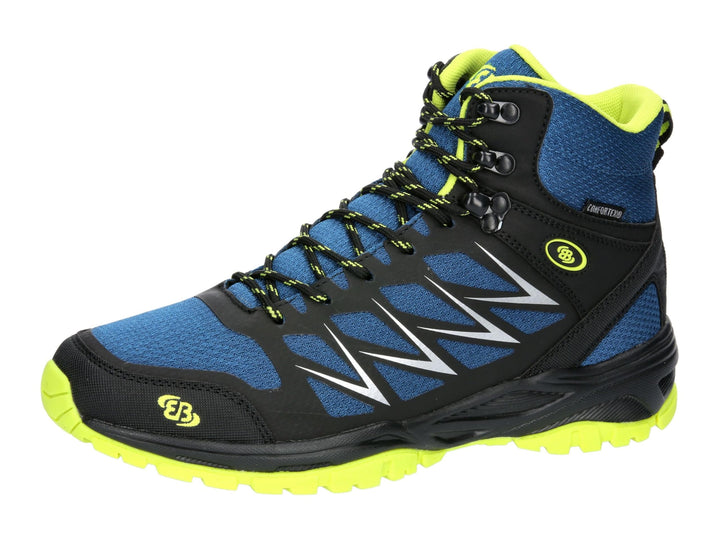 Brütting Herren Norwalk High Traillaufschuh 39 EU Blau Schwarz Lemon, 39 EU Blau Schwarz Lemon