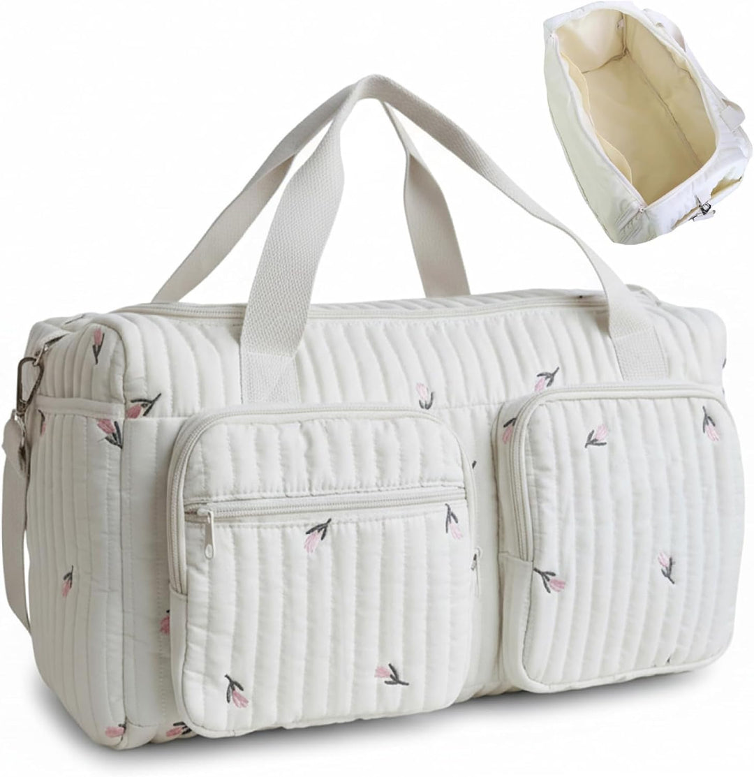 Baby-Wickeltaschen, gesteppte Wickeltasche mit grossem Fassungsvermögen und mehreren Reisetaschen fü