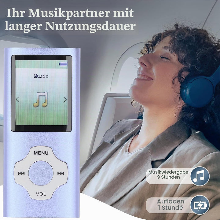 Bewinner 128 GB MP3 -MP4 -Player mit Bluetooth und WiFi, Tragbarer Verlustfreier Sound MP3, HiFi Sou