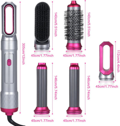 5-in-1-Airstyler, Layhou Grey Red Mixed, Grey Red Mixed