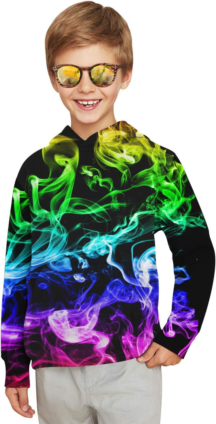 TUONROAD 3D Hoodie Kinder Jungen Mädchen Lustig Kapuzenpullover Langarm Sweatshirt Pullover 6-14 Jah