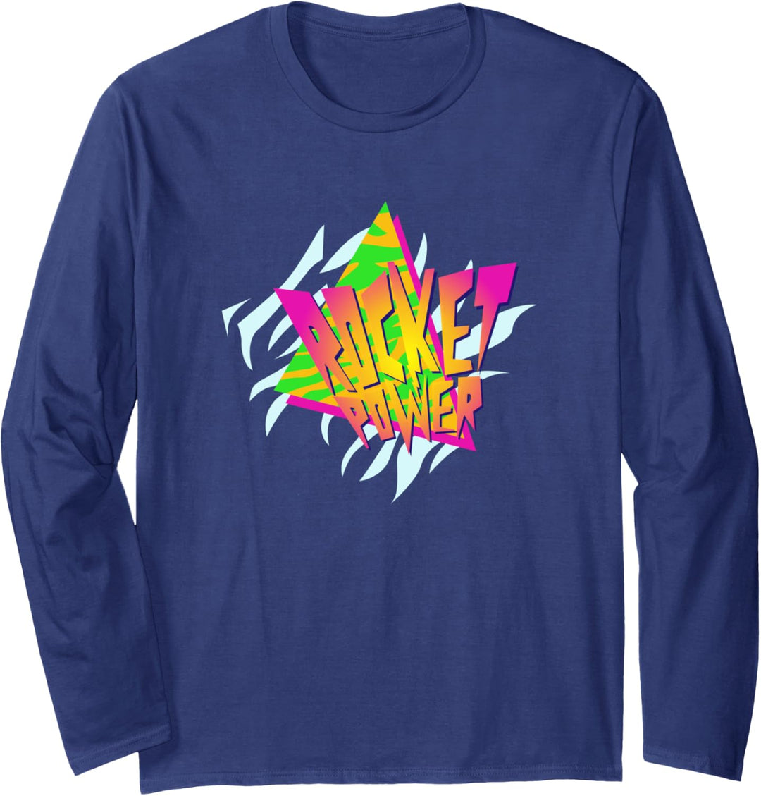 Rocket Power Retro Triangle Logo Langarmshirt