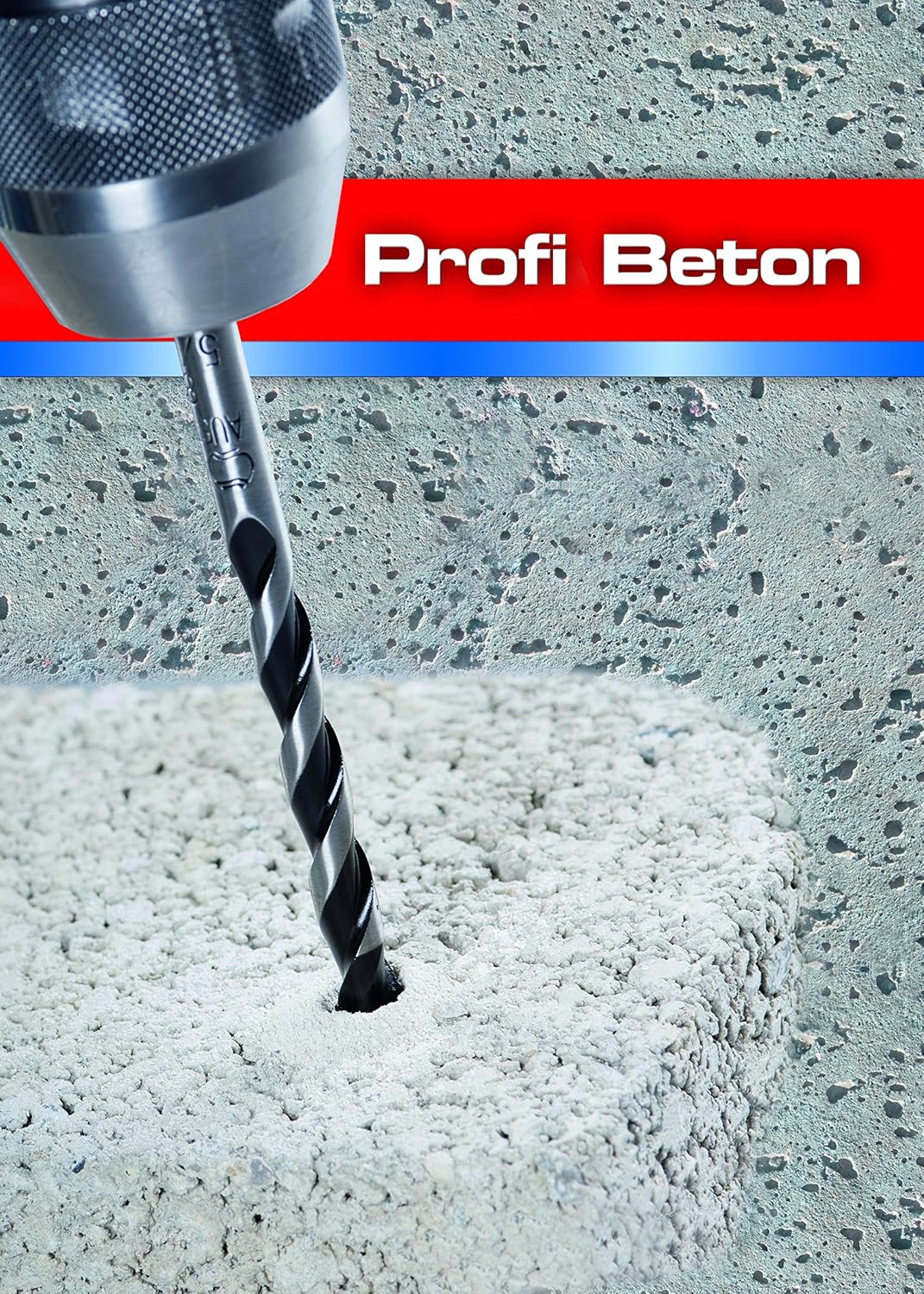 alpen Hartmetall-Betonbohrer Profi Beton, DIN ISO 5468, Durchmesser 8 mm, L1 200 mm, L2 140 mm, 7370