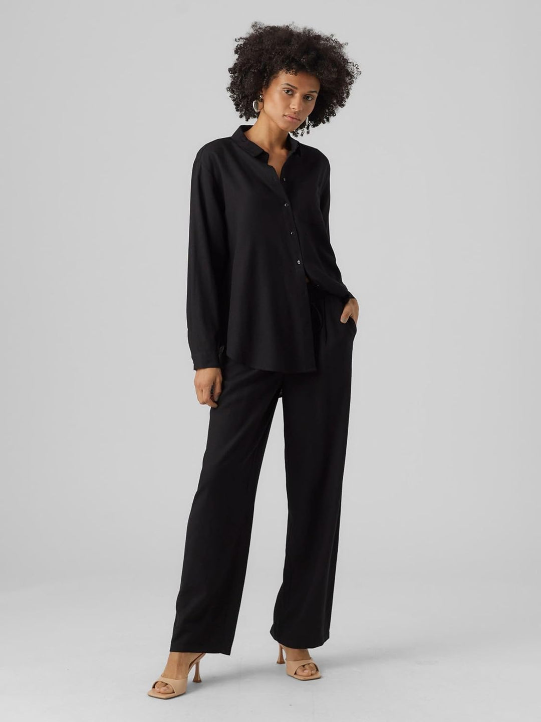 VERO MODA Female Hemd VMMYMILO Hemd XS Silver Lining, XS Silver Lining