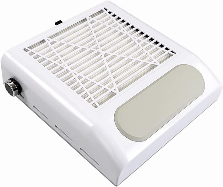 80W Profi Staubabsaugung für Nägel, Weiss Nagelstaubsauger Absaugung Nägel mit Wiederverwendbarem Fi