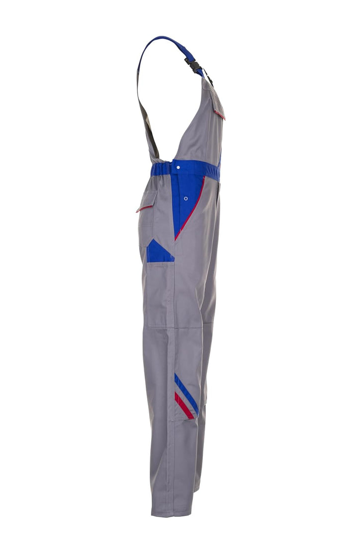 Planam Highline Herren Latzhose Zink Kornblau rot Modell 2333 Grösse 68 zink/kornblau/rot 68, zink/k