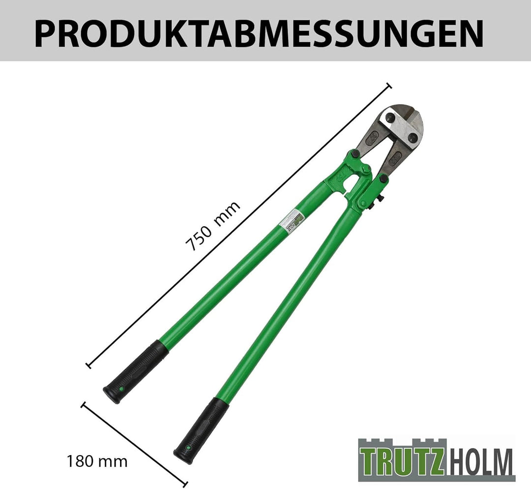 TrutzHolm® Bolzenschneider 30" Seitenschneider 750mm Stahlzange Kettenzange Kettenschneider 30 ", 30