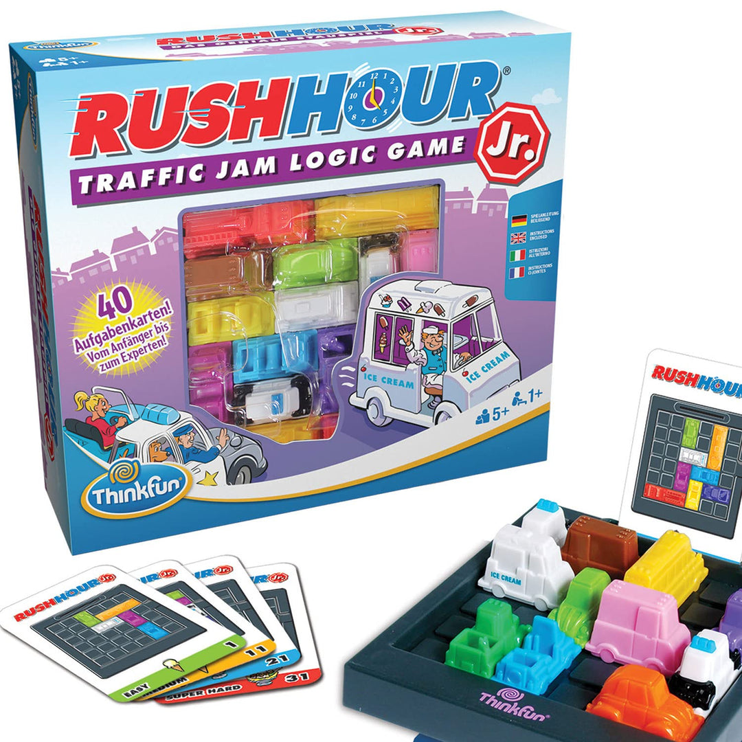 ThinkFun 76442 - Rush Hour Junior - Das bekannte Logikspiel für jüngere Kinder ab 5 Jahren. Das Stau
