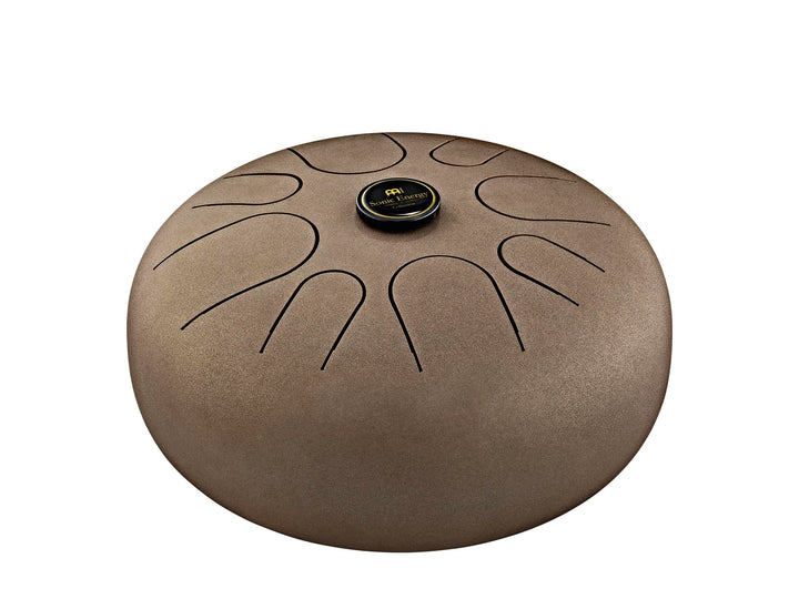 Sonic Energy 12" Edelstahl Zungentrommel – A Akebono – Vintage Braun – Für Meditation, Yoga, Percuss