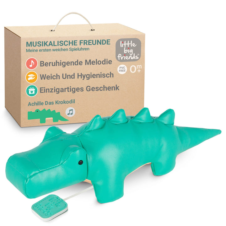 Little Big Friends BabyToLove 302375 Animales musicales - Aquilino EL Cocodrilo Lernspielzeug, elekt