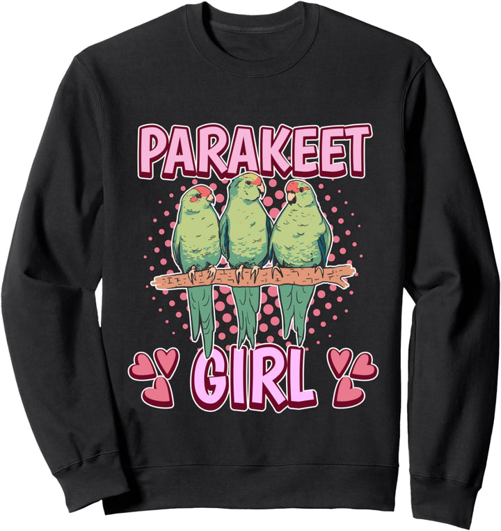 Damen Parakeet Girl Mädchen Sittich Sweatshirt