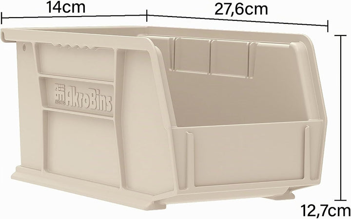 Akro-Mils 30230 AkroBins Plastic Storage Bins, Space-Saving Stackable Bins for Garage, Pantry, Craft