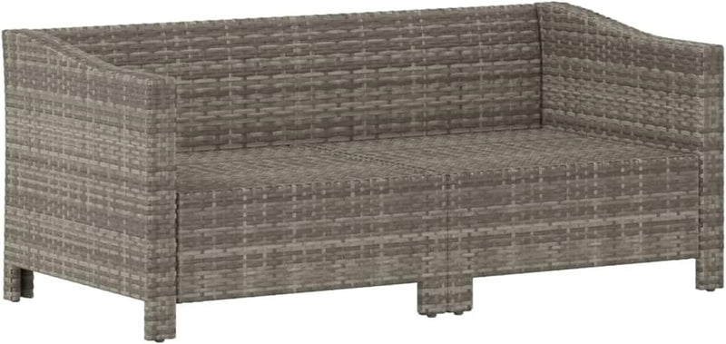 Tidyard Gartensofa 2 Sitzer, Balkonlounge Set Rattan, Modular Sofa Couch, Rattansofa, Gartenmöbel Si