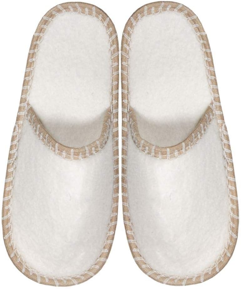 Weihnachten Filz Gästehausschuhe 6er Set Filzpantoffeln mit Antirutsch Sohle Unisex Grösse 38/44 Pas