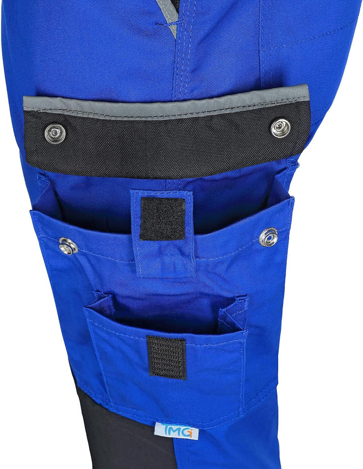 TMG | Leichte Arbeitshose für Herren, lang, ideal für Sommer, Cargohose mit Kniepolster, mit Taschen