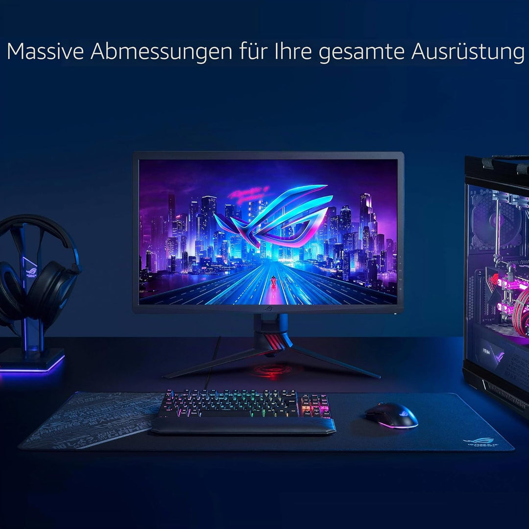 ASUS ROG Sheath BLK LTD Gaming Mauspad (Tischunterlage, extra gross, rutschfest, langlebig) dunkelgr