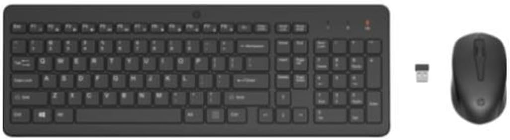 HP Kabellose Tastatur und Maus 330 – (1600 DPI, USB-A, LED-Anzeigen, Tastenkombinationen mit Tastenk