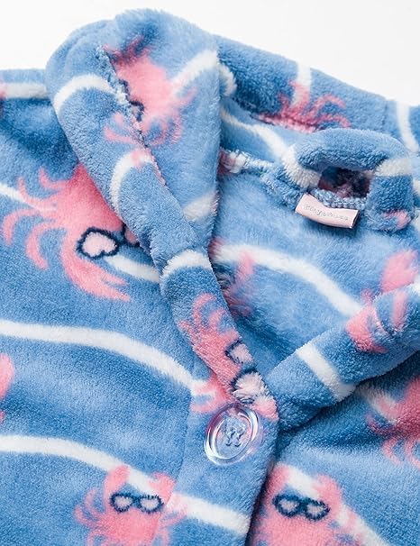 Playshoes Unisex Kinder Fleece-Bademantel Morgenmantel 110-116 Krebs, 110-116 Krebs