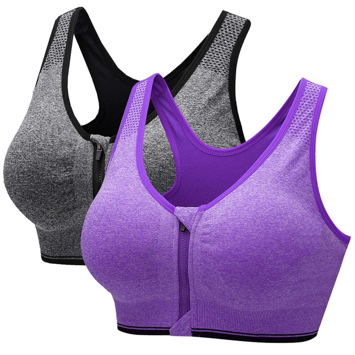 CARETOO Damen Sport BH Stark Halt Active Bra Höhe Beanspruchung Trainieren Bustier Fuer Yoga Fitness