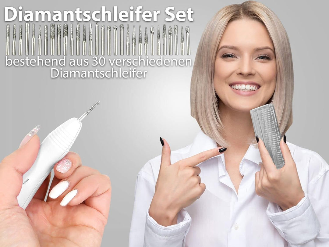 Fusspflegegerät Maniküreschleifer inkl. Fräser