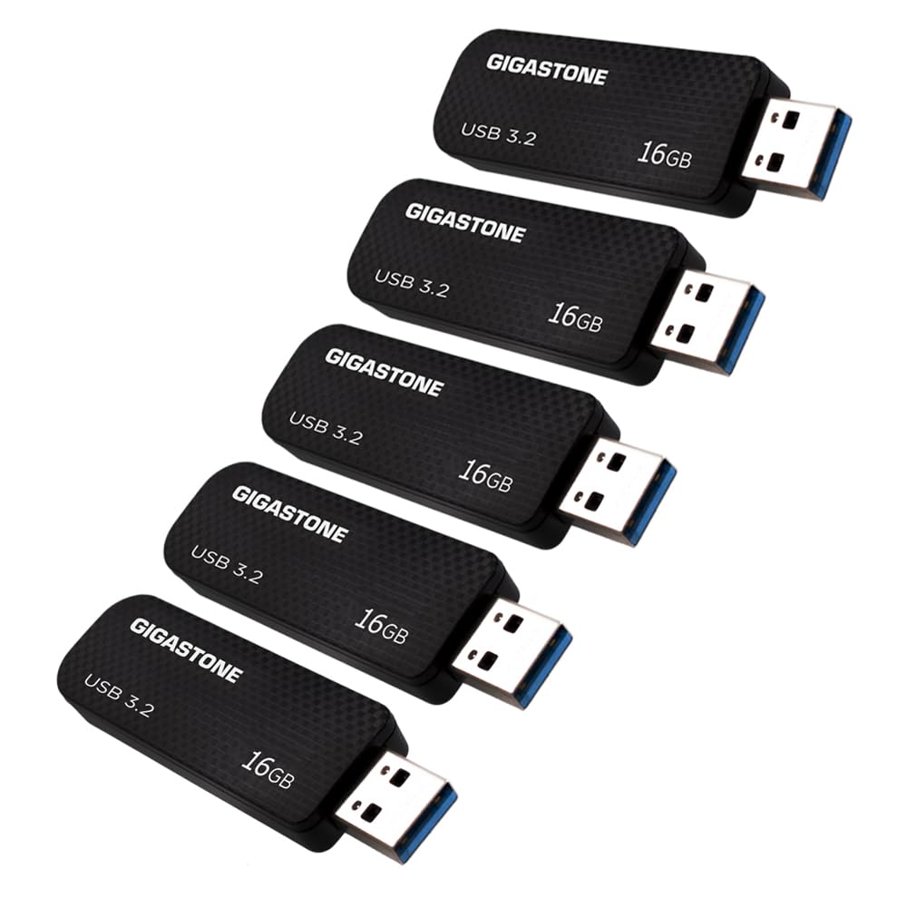 Gigastone Z30 16GB 5er-Pack USB 3.0 Flash-Laufwerk mit hoher Geschwindigkeit, zuverlässige Leistung,