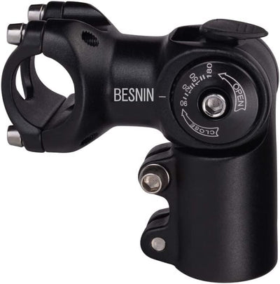 BESNIN Fahrrad Vorbau,Radfahren MTB Vorbau 0-90° 31.8MM OR 25.4MM 60/93/100mm Mountainbike Lenker Vo