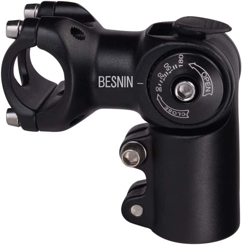 BESNIN Fahrrad Vorbau,Radfahren MTB Vorbau 0-90° 31.8MM OR 25.4MM 60/93/100mm Mountainbike Lenker Vo