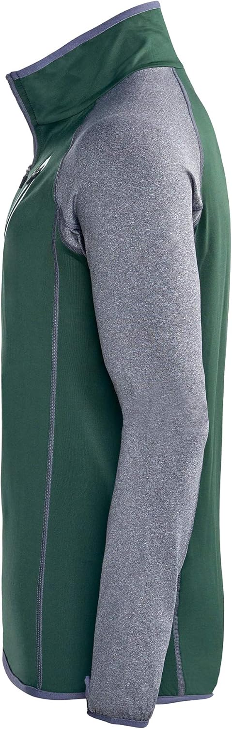 Black Crevice Herren Microfleece Pullover Second Layer Midlayer BCR297137 Forest Green/Grey XXL, For