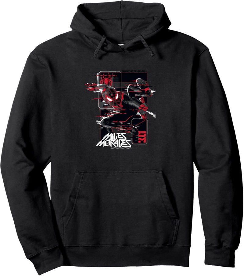 Marvel Spider-Man: Miles Morales Action Shot Glitch Pullover Hoodie