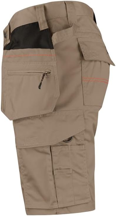Jobman Kurze Arbeitshose 2722 Khaki/Schwarz Gr. 52 52 Khaki/Schwarz, 52 Khaki/Schwarz