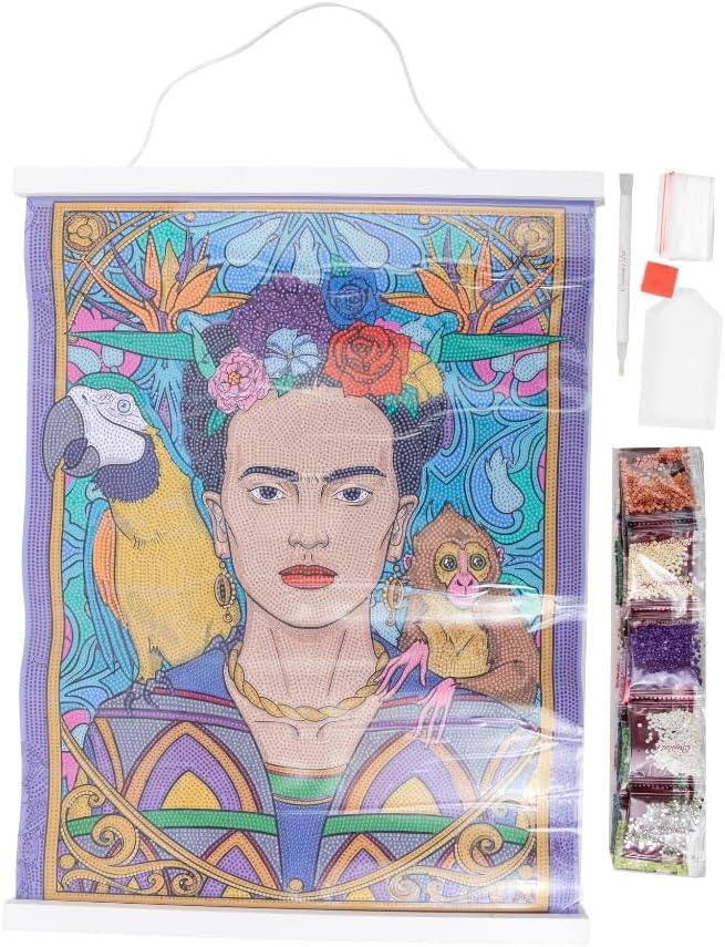 CRYSTAL ART - Frida Kahlo, 40x50cm Scroll, CAS-31FRK908L