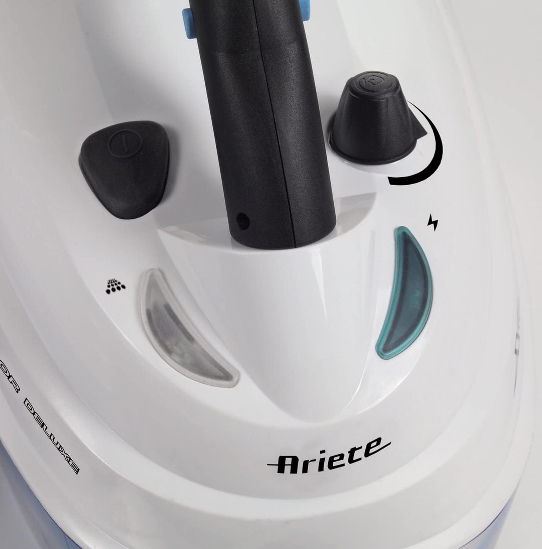 Ariete 4146 XVapor Deluxe fahrbarer Dampfreiniger, 5 bar, integriertes Zubehör-Staufach, Betriebsdau