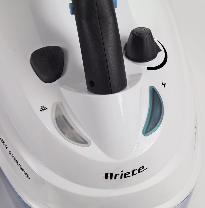 Ariete 4146 XVapor Deluxe fahrbarer Dampfreiniger, 5 bar, integriertes Zubehör-Staufach, Betriebsdau